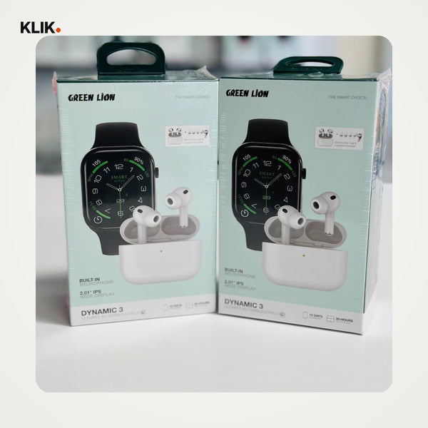 Green Lion Dynamic 3 Smart Watch + Earbuds