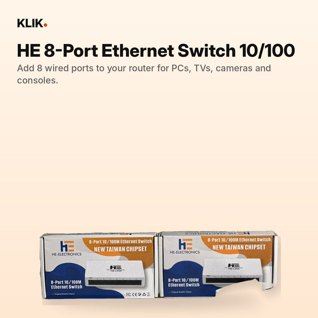 HE 8-Port Ethernet Switch 10/100 - overview