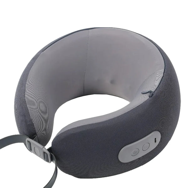 Green Lion Ergonomic Pillow with Neck Massager